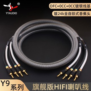 🎉超值 特惠丨🔥 楊陽Y9 髮燒7N單晶銅喇叭綫 hifi鍍銀主音箱綫膽機功放音響音頻綫 L6ZX