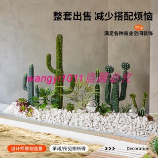 （訂金價格，聊聊諮詢）模擬仙人掌造景球形熱帶植物盆栽櫥窗樓梯下室內大型景觀裝飾擺件