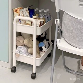 🐱限時下殺🐱移動書架置物架落地多層帶輪客廳臥室宿捨兒童小書櫃小推車收納架 多功能置物架 收納架 角鋼置物架 收納櫃 PL