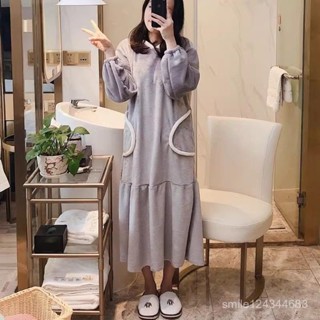 兔耳朵珊瑚絨睡裙女士秋冬季法蘭絨保暖可愛連衣裙家居服甜美