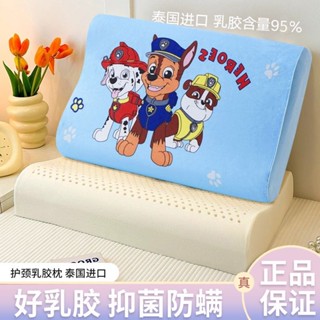 【臺灣-出貨】兒童寶寶乳膠枕進口小學生嬰幼兒汪汪隊小豬佩奇透氣不悶助眠枕頭