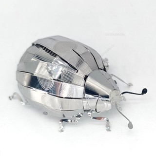✨免運折扣 七星瓢蟲 3D立體金屬建築拼圖 DIY手工製作 益智拼裝模型 玩具小擺件 金屬拼圖 立體拼圖