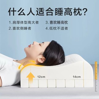【枕頭】飯店枕頭 獨立筒枕頭 水洗枕頭 高枕頭 低枕頭 雙人枕泰國天然乳膠枕頭高枕加厚加高橡膠枕芯頸椎助睡覺專用