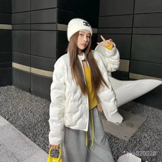 【免運】冬季羽絨服 輕薄羽絨服 女 秋冬立領新款寬鬆休閒棒球保暖冬季短款輕薄鴨絨時尚外套 百搭休閒棉服上衣 潮