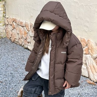 兒童裝男女童羽絨服冬季新款中大童加厚洋氣白鴨絨連帽外套潮 白鴨絨 保暖 麵包外套兒童 羽絨外套連帽 童裝1128 D64