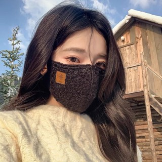 【熱銷免運】羊羔絨加厚保暖口罩女高顏值立體防風防寒加絨面罩可水洗防凍北方 防寒耳罩 機車保暖口罩 保暖透氣 防寒口罩 騎