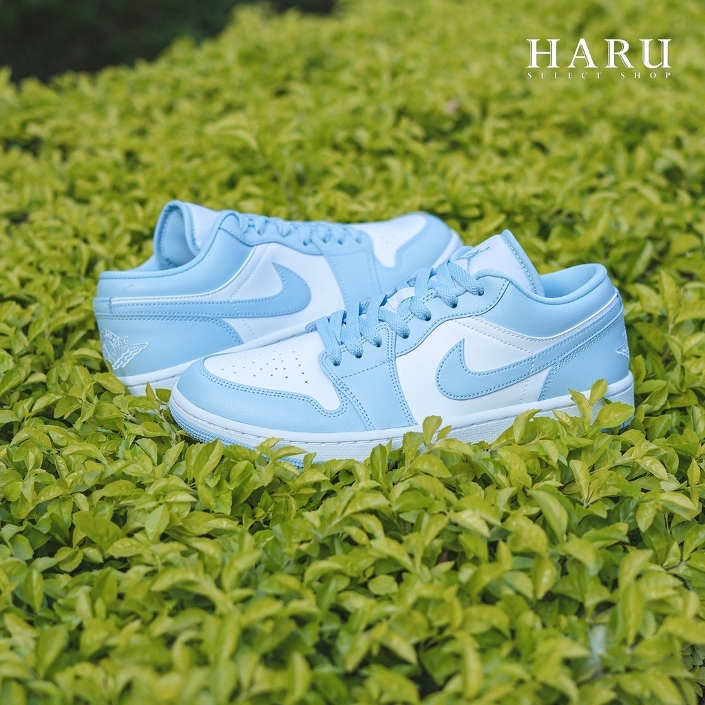 AIR JORDAN 1 AJ1 天空藍 白藍 低筒 女生復古休閒鞋 DC0774-141