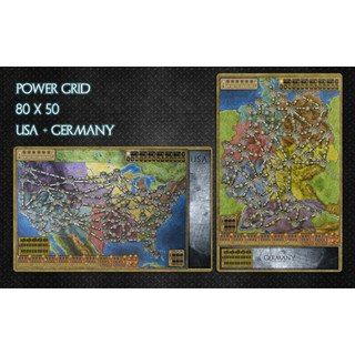 【安妮桌遊】電力公司 電廠 桌遊牌墊 地圖 power grid playmat