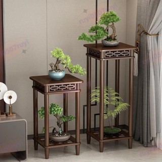實木花架 植物架 藝品架 花瓶架 財位桌花臺 四方花臺 花架 花盆擺件 盆栽架 裝飾架 🍒ruyi0507ruyi🍒