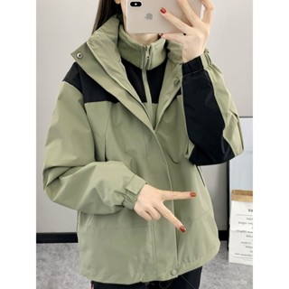 【上新】三閤一衝鋒衣加絨加厚外套防水滑雪服戶外徒步登山上衣 登山服 滑雪服 衝鋒防風衣 運動服 寬鬆帶帽外套 休閑夾剋