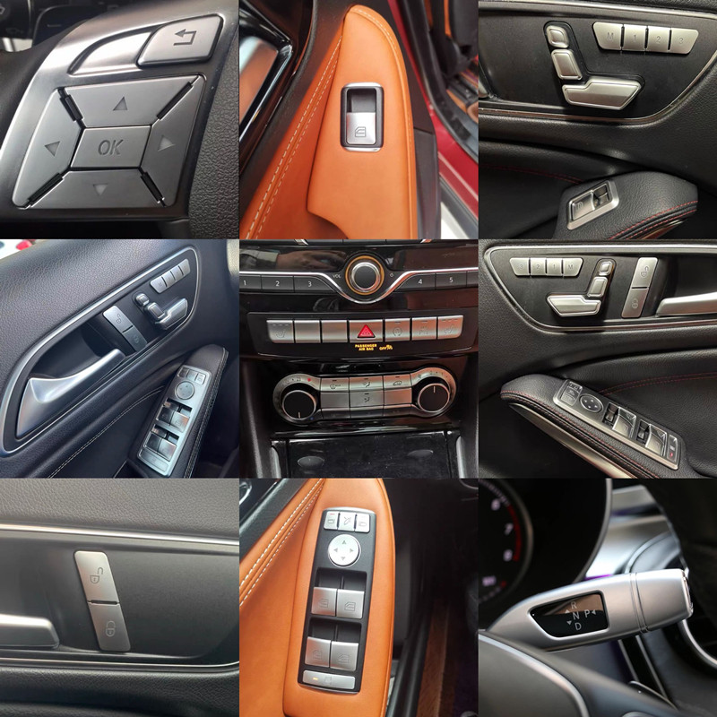 適用於infiniti 英菲尼迪Q30 QX30內飾改裝中控方向盤車門玻璃升降按鍵貼