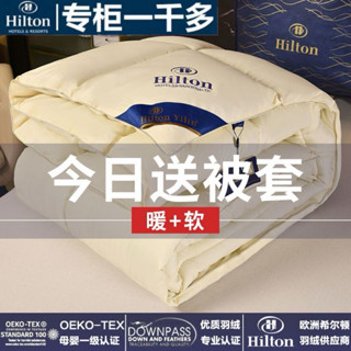 羽絨被 ✨希爾頓五星級羽絨被95鴨絨加厚春秋保暖冬被學生被芯冬季加厚 羽絨被 冬被 被胎 保暖被 鵝絨被 羽絨被雙人