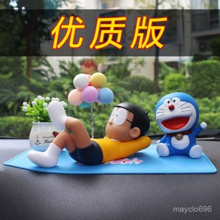 行業第一🚗哆啦A夢車載擺件睡覺大雄和藍胖子公仔中控臺動漫飾品車內飾品 UN1G