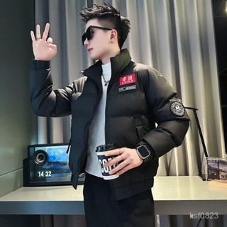 羽絨服 保暖外套 羽絨外套 羽絨外套男 衝鋒衣 輕羽絨外套外套男秋冬款24新款羽絨服男士冬季加厚保暖羽絨服潮流高階拚接