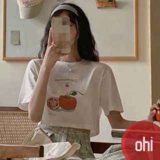 【ohi】女裝 衣服 上衣 短袖 T恤 韓版 女生衣服 夏季女裝 夏天衣服 寬鬆上衣 顯瘦上衣 GTM2031