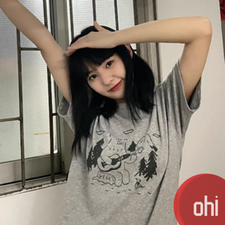 【ohi】寬鬆款短袖T恤 女韓版 ins潮學生上衣 寬鬆慵懶原宿風 打底上衣 女生衣服 GTMM3641