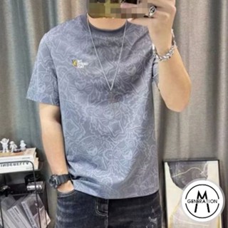 【M世代】夏季 新款 日系 復古 潮牌 短袖 修身男生T恤 韓版 潮流 ins 短袖上衣 冰絲短T ATL828