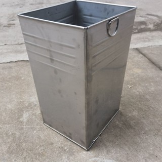 戶外垃圾桶內膽不銹鋼鐵皮內桶果皮箱方形圓形鍍鋅板收納內桶定製小喵精選百貨~~