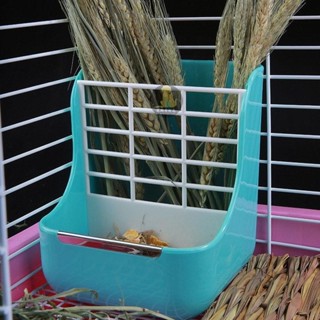 🐕汪喵優品 【草架+食盆】 兔子草架盆 寵物懸掛碗 可固定內寘防翻 防咬 防浪費【淘嘟嘟寵物生活館】