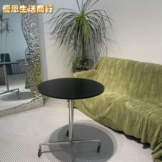 🔷優恩生活商行🔷中古伊姆斯餐桌 可移動帶輪子 圓桌 北歐ins網紅設計師桌子 咖啡桌 洽談桌 小桌子