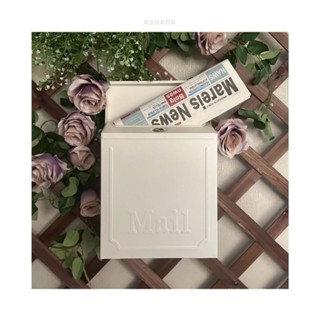 信箱 意見箱 郵件箱 郵箱 郵筒 復古 家用信報箱 ins鐵藝小信箱郵箱田園壁掛鐵皮意見箱心語信箱家居室外創意裝飾臺灣