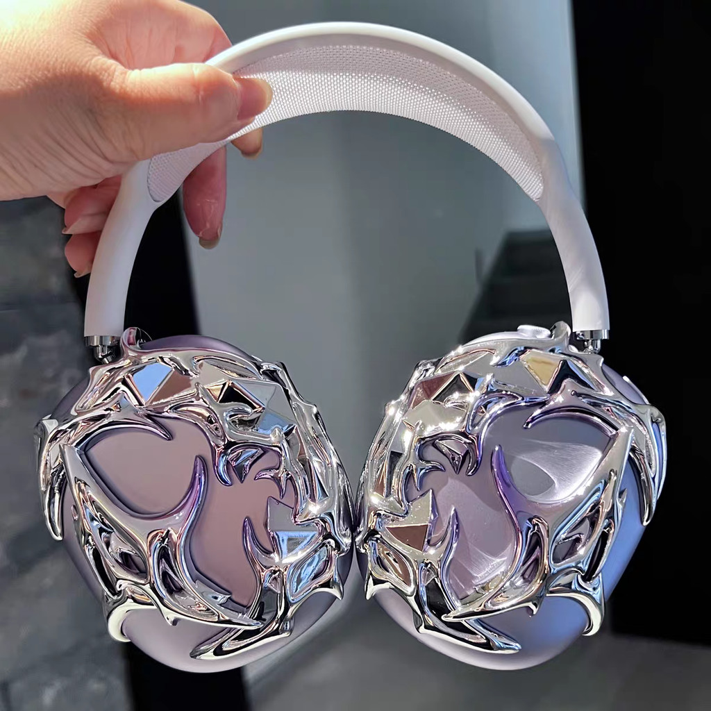 免運 AirPods Max 耳機外殼 蘋果耳機保護殼 APM耳機保護殼 max耳機殼 頭戴式耳機保護殼 幻紫耳機保護殼