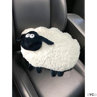 💝昱城💝車用頭枕 記憶枕 車枕頭 頸枕 護頸枕 腰靠墊小羊肖恩汽車頭枕車用毛絨抱枕羊了個羊同款可愛卡通護頸枕靠枕