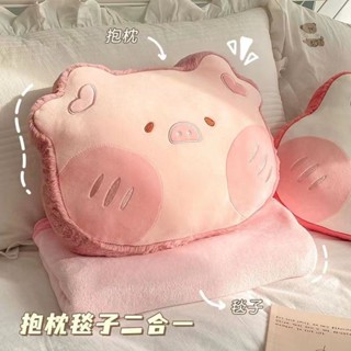 🌟桃園出貨🌟 抱枕娃娃 靠墊 抱枕被子兩用 辦公室午睡小枕頭 車載靠枕毯子二閤一 夏涼空調被子 長抱枕 交換禮物