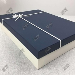 桃園發貨▷禮品盒禮物盒空盒精美生日禮盒簡約藍色包裝盒裝圍巾衣服大號禮品盒定製