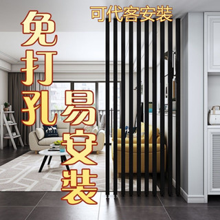 [包安裝]鋁木紋隔斷 鋁合金型材 格柵吊頂 方通門頭招牌裝飾板 方管