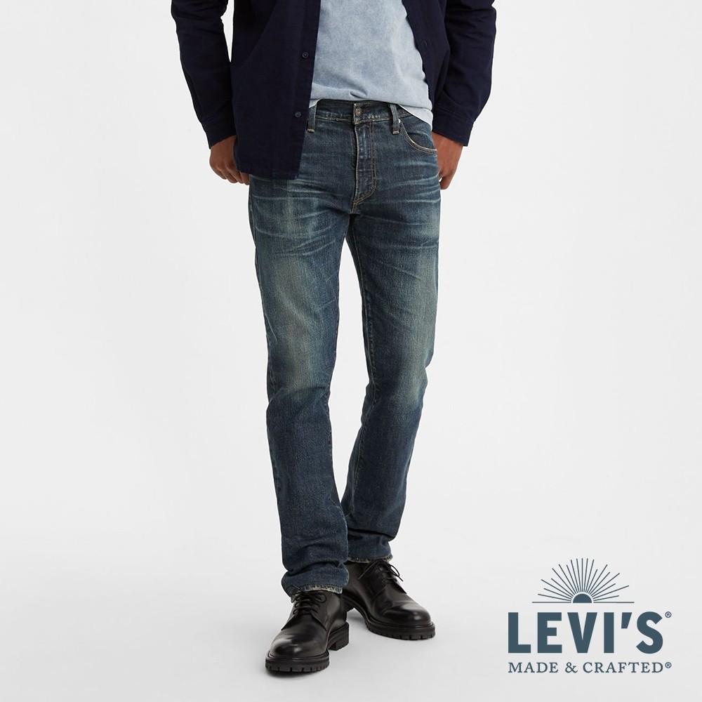 Levis LMC MIJ日製 男款 511低腰修身窄管牛仔褲/作舊水洗工藝/靛藍赤耳 熱賣單品 56497-0041