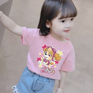 ARY 兒童短袖 男女童上衣 寶寶短袖 汪汪隊衣服女童韓版短袖t恤兒童夏季純棉上衣女寶寶小狗天天童裝