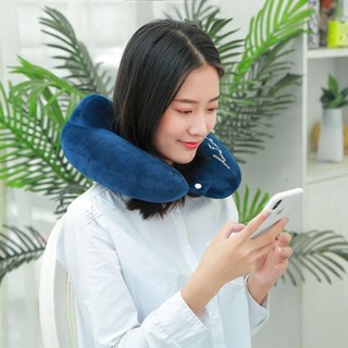 💙羊羊家居💙卡通護頸u型枕頭可愛u形護脖子頸椎枕靠枕午睡車用旅行辦公室午休腰靠枕 抱枕 靠墊 床靠枕 抱枕