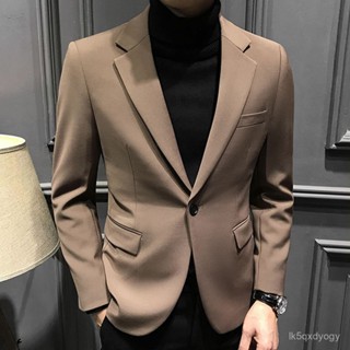 🔥男裝西服外套 春秋款外套 韓版高階感輕奢外套 潮流男士外套 休閒西裝男 時尚潮流西裝 男士品質垂感時尚休閒西裝春秋修身