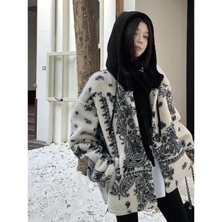 Codibook｜韓國 Wansmall 毛絨連帽寬鬆外套［預購］夾克 毛大衣 女裝