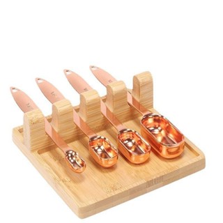 廚房用品 廚房用品 家用廚房置物架 湯勺收納架 創意木質四格鍋剷烹飪工具 整理架 廚房收納 3M9M