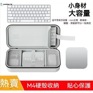 【SUN】蘋果mac mini m4主機硬殼迷你收納包MAC m4旅行便攜式保護套 硬殼保護包