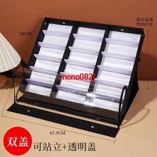 特惠新品**眼鏡展示盒18格眼鏡收納盒櫃臺太陽眼鏡架子擺攤展示箱眼睛收納