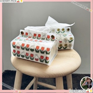 【CHERRY-PICK🍒🌟】日本 新款 MIFFY米菲兔子 印花PVC透明紙巾盒 桌面平板抽紙收納盒 車用家用抽取