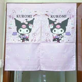 臺灣發貨日系可愛門簾 卡通和服系列布藝門簾 臥室家用遮光門簾 玄關隔斷半門簾 庫洛米美樂蒂小窗簾