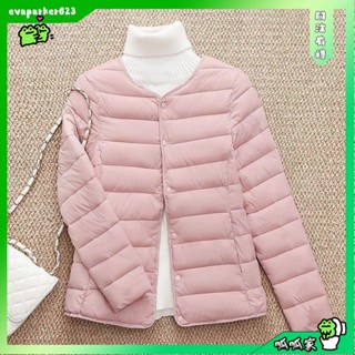 呱呱家🐸新款內膽棉衣短款輕薄圓領羽絨棉服羽絨服外套冬季保暖防寒外套女外套冬天棉襖外套輕羽絨外套