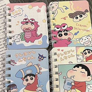 星悅 蠟筆小新線圈本 A7記事本 日系可愛卡通 小號本子 mini便攜本 學生課堂筆記本子