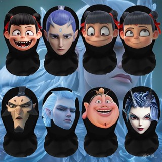 【蝦皮最低價】哪吒麵具3d模擬頭套麵罩申公豹魔童鬧海cos衣服週邊變臉兒童道具