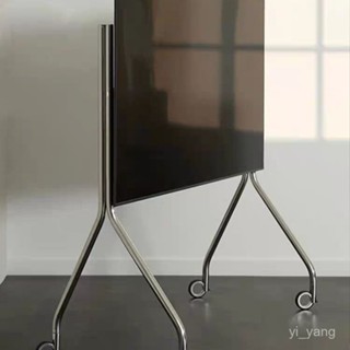 🔥臺灣熱賣🔥 電視架 電視支架 電視腳架 電視立架 電視落地支架客廳臥室不銹鋼可移動式簡約掛架43-65寸家用