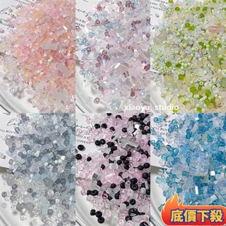 🔥精選好物🔥【花房系列】夏日ins低飽和水晶混色玻璃米珠散珠diy手工串珠材料