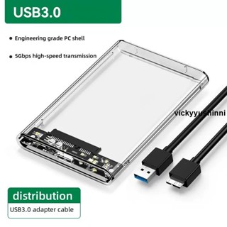 全新 USB C Type C 3.0/2.0 硬碟盒 2.5 英寸 SATA SSD 硬碟盒支援 6TB 透明移動外接