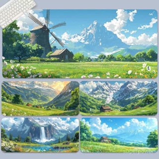 清新治癒鼠標墊 超大號山水風景桌墊 宿舍臥室電腦桌鼠標墊 鍵盤墊 辦公桌墊 滑鼠墊 寫字墊 餐桌墊 防滑墊