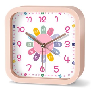 💖開學必備💖早教小鬧鐘桌面時鐘靜音男孩學生用女孩專用兒童臺式起床神器鐘表