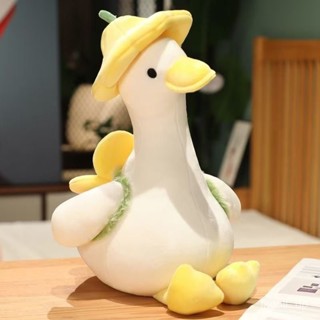 可愛小鴨子白鵝公仔 鴨子毛絨玩具 超軟娃娃 玩偶擺件 毛絨玩偶 娃娃 玩偶抱枕 桌伴娃娃 公仔玩偶 安撫娃娃 解壓玩偶