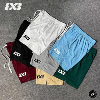 3X3美式籃球褲男夏季運動短褲不過膝速幹透氣跑步健身四分褲美式籃球褲運動短褲透氣排汗褲球褲男跑步褲健身褲運動褲男